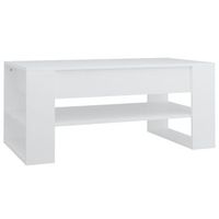 mesa de centromesa auxiliarmesa de cafe madera contrachapada blanco 102x55x42 cm
