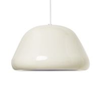 lampara colgante de metal brillante estilo vintage redondeado beige claro joku