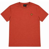 lyle  scott tops y camisetas ts400vog t-shirt-y273 oxblood red para hombre