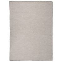 alfombra de exterior de tejido plano gris claro 200x280 cm vidaxl