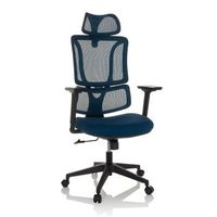 silla de oficina  silla giratoria ergomy asiento telarespaldo malla azul mybuero