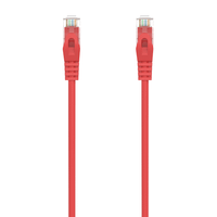 aisens cable de red latiguillo rj45 lszh cat6a 500 mhz utp awg24 rojo 30m