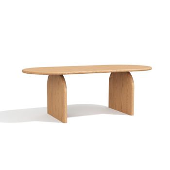 Mesa de comedor madera contrachapada fresno claro