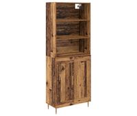 aparador alto - mueble de almacenamiento madera vieja 695 x 34 x 180 cm es1525
