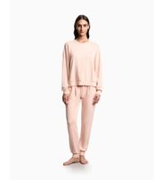 emporio armani para mujer ew002499af19032 sudadera homie rosa xs homewear viscosa