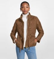 michael kors para mujer mt520ib3sb plumon eco con cinturon marron xs casual poliester reciclado