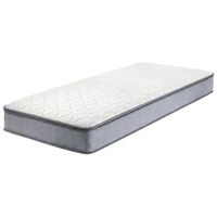 colchon de muelles embolsados blanco con tela gris 90 x 200 cm firme splendour