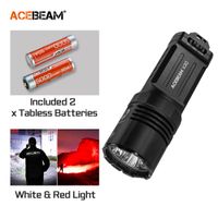 linterna tactica acebeam x30 con carga usb c led cree xhp702 20000 lumenes 600 metros luz de busqueda de doble fuente 21700