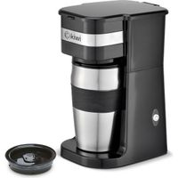 kiwi - cafetera con taza portatil 420cc 700w - compacta y ligera - ergonomica y facil de limpiar