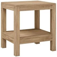 mesa auxiliar de bano madera maciza de teca 45x35x45 cm vidaxl