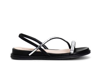 sandalias asimétricas multistrass black