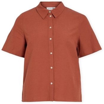Vila Blusa Top Prisilla - Burnt Brick para mujer