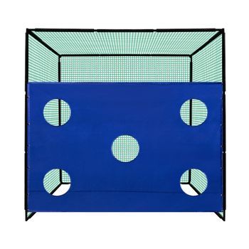 Jaula+red De Práctica De Golf De 3x3x3m + Hoja De Objetivo De 3x2m Y 5 Agujeros