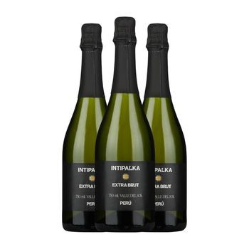 Viñas Queirolo Espumoso Blanco Intipalka Extra Brut 75 Cl 12.5% Vol. (pack De 3 Unidades)