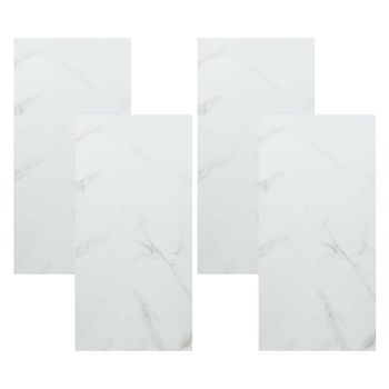 Set 4 Paneles Decorativos Pvc Efecto Mármol 90x45 Cm