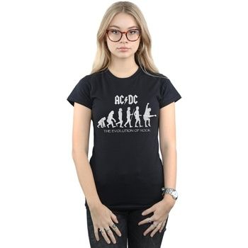 Acdc Camiseta The Evolution of Rock para mujer