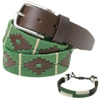 pelpe cinturon polo gb cinturon argentino fbm verde para hombre