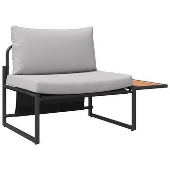 Conjunto De Sofás De Jardín 2 Piezas | Mueble De Jardín Gris Claro Acero