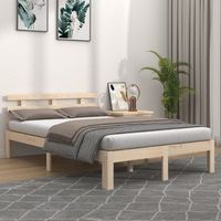 cama matrimonial  cama para adultos  estructura de cama madera maciza 120x190 cm cfw767784
