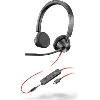 poly blackwire 3325 auriculares usb para oficina negros