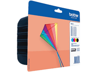 cartucho de tinta - brother lc223valbp pack negro cian amarillo y magenta