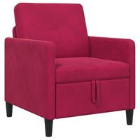 sofa con almacenamiento rojo vino 72 x 78 x 87 cm poliester vidaxl
