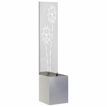 Pantalla De Privacidad Para Jardín Plata 32 X 32 X 150 Cm Vidaxl