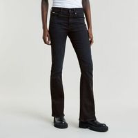 g-star raw jeans d21290-a634 g730 - 3301 flare-worn in black vortex para mujer