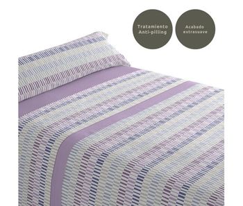 Juego de sábanas tres piezas cama de 90cm paly lila donegal collections