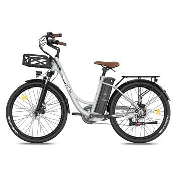 Bicicleta Eléctrica Urbana Fafrees F20 Lasting, Sensor De Par, 36 V 250 W 18,2 Ah, Gris