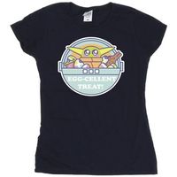 disney camiseta manga larga the mandalorian eggcellent easter para mujer