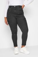 yours vaquero gris cargo ava mujer curvy y tallas grandes yours