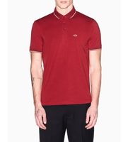 ax armani exchange para hombre xm001289af10363u5101 polo entallado xs rojo casual algodon manga corta burdeos