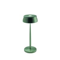 lampara de mesa led zafferano wi-fi verde 32 w 33 cm