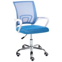 silla de oficina escritorio giratoria con altura regulable azul solid