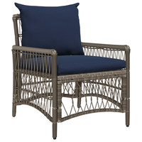 silla de jardin con cojines gris 60x70x78 cm ratan sintetico cfw389473