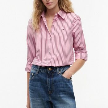 Tommy Hilfiger Camisa Ww0ww51155 Summer Poplin Regular Sh para mujer