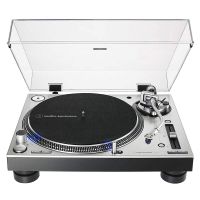 audio-technica at-lp140xp plato dj traccion directa plateado