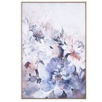cuadro lienzo tonos rosas y malvas