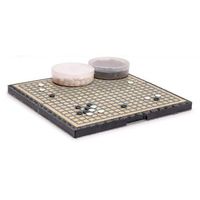 large magnetic go board with monolith stone portable travel preparation set