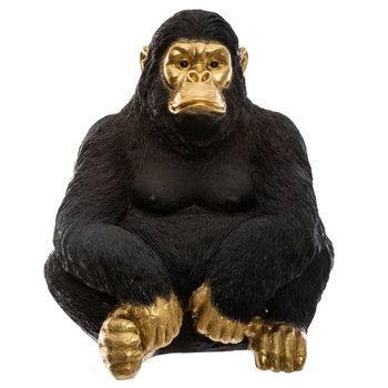 Gorila Negro Oro Gorila H 50 Cm
