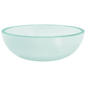 Lavabo De Baño Moderno | Lavabo De Vidrio Templado Esmerilado 35x12 Cm