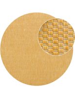 alfombras de interior y exterior venezia amarillo 160 cm redondo