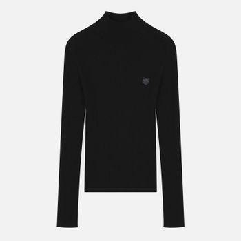 Maison Kitsuné Fox Head Wool and Cotton-Blend Jumper - M