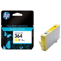 hp 364 yellow original standard capacity ink cartridge with vivera ink