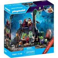 playmobil ruinas encantadas 71651 con vampiro monstruo ataud murcielagos arana ratas