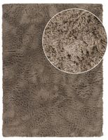 alfombra de pelo largo silvana taupe 160x220 cm