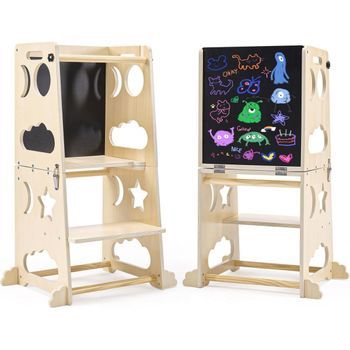 Torre De Aprendizaje Multiusos Buky Camel - Juguete De Madera Montessori Para Niños