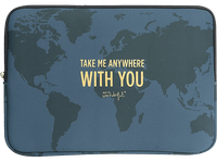 funda portatil - mr wonderful take me anywhere with you para portatil de 16 neopreno multicolor