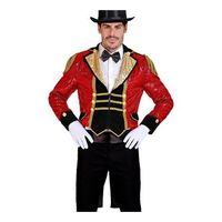chaqueta de frac lentejuelas rojo para hombre talla l